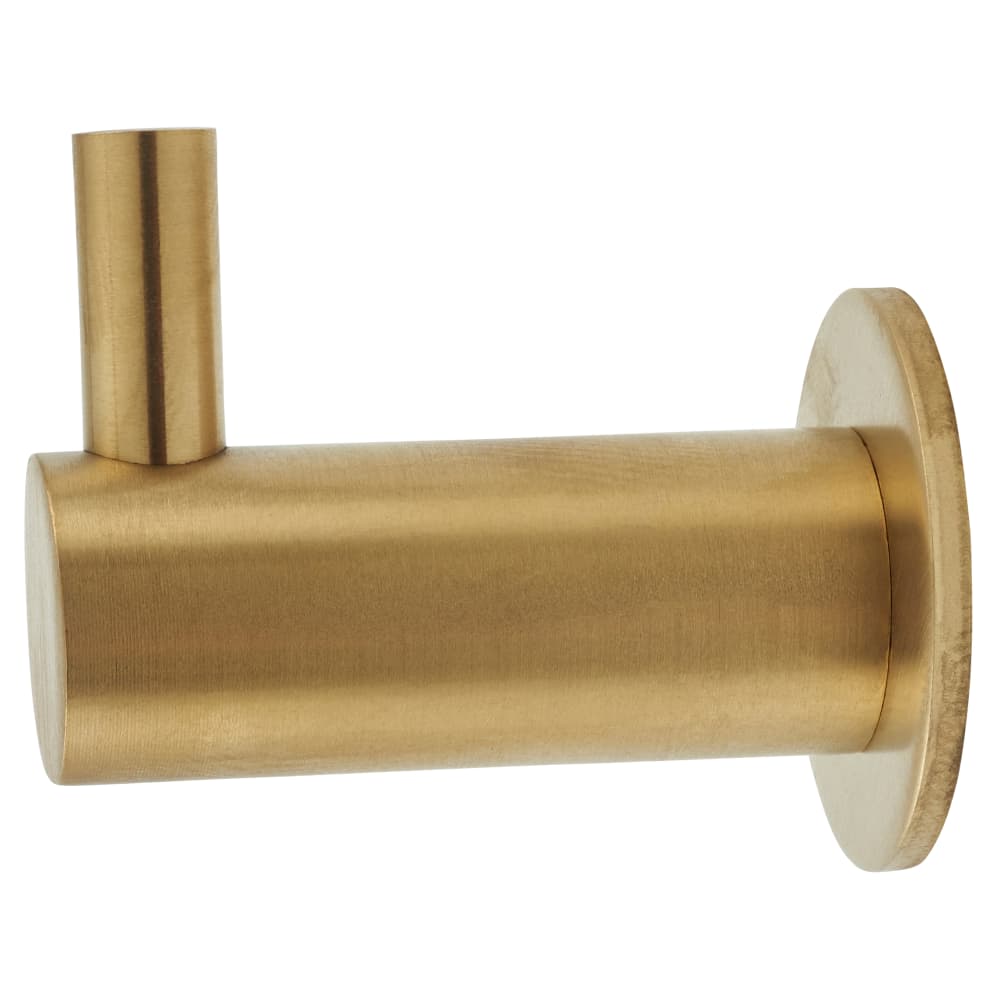 Altro Single Coat Hook - 35 x 25mm - PVD Satin Brass