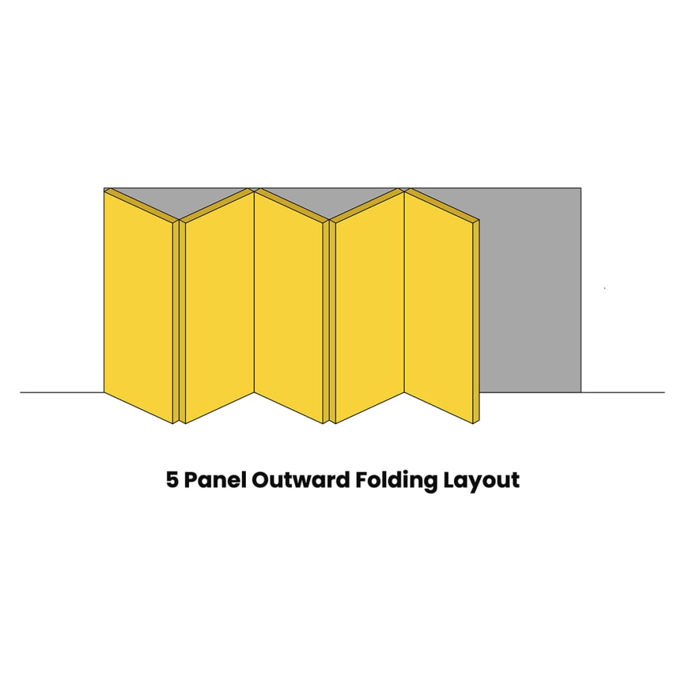 Brio Weatherfold 100 Outward Opening Patio Bi-Folding Door Kit - 5 Door - Satin Stainless Steel