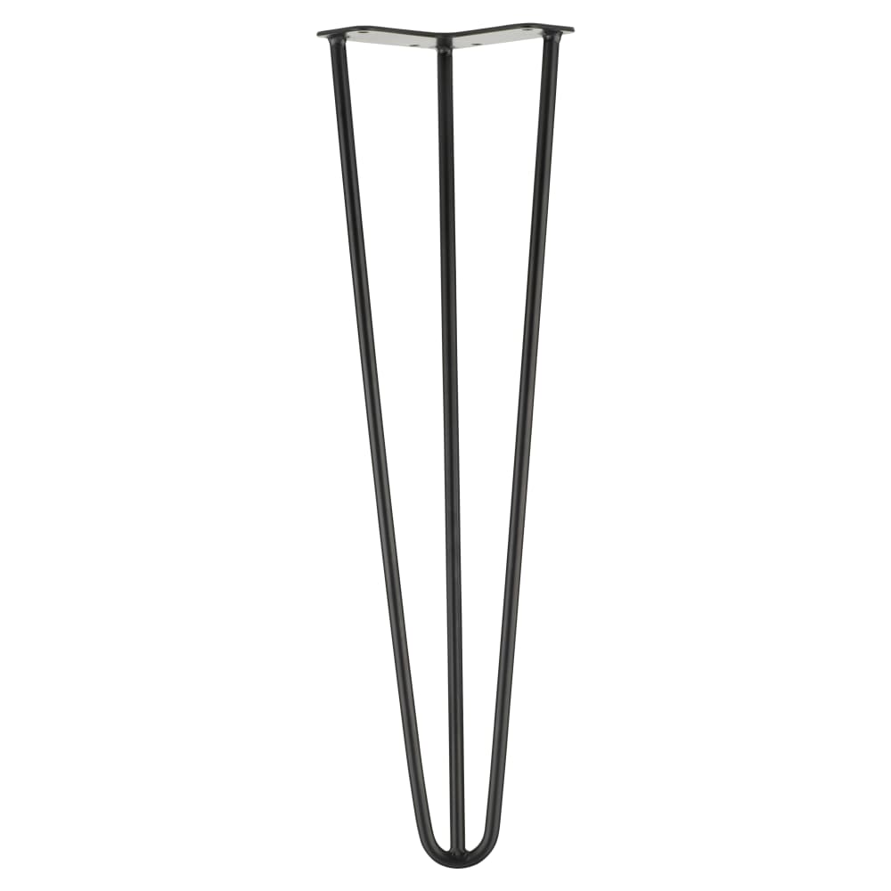 Altro Hairpin Leg - 3 Pin - 500mm Height - Black - Pair