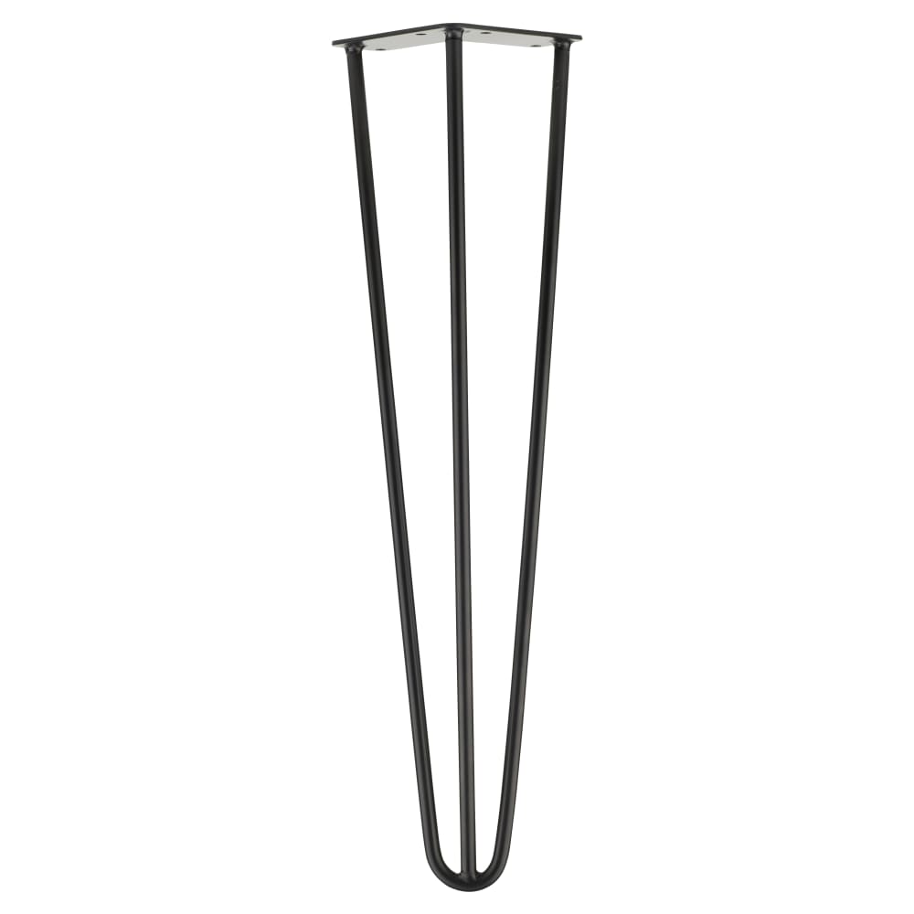 Altro Hairpin Leg - 3 Pin - 500mm Height - Black - Pair