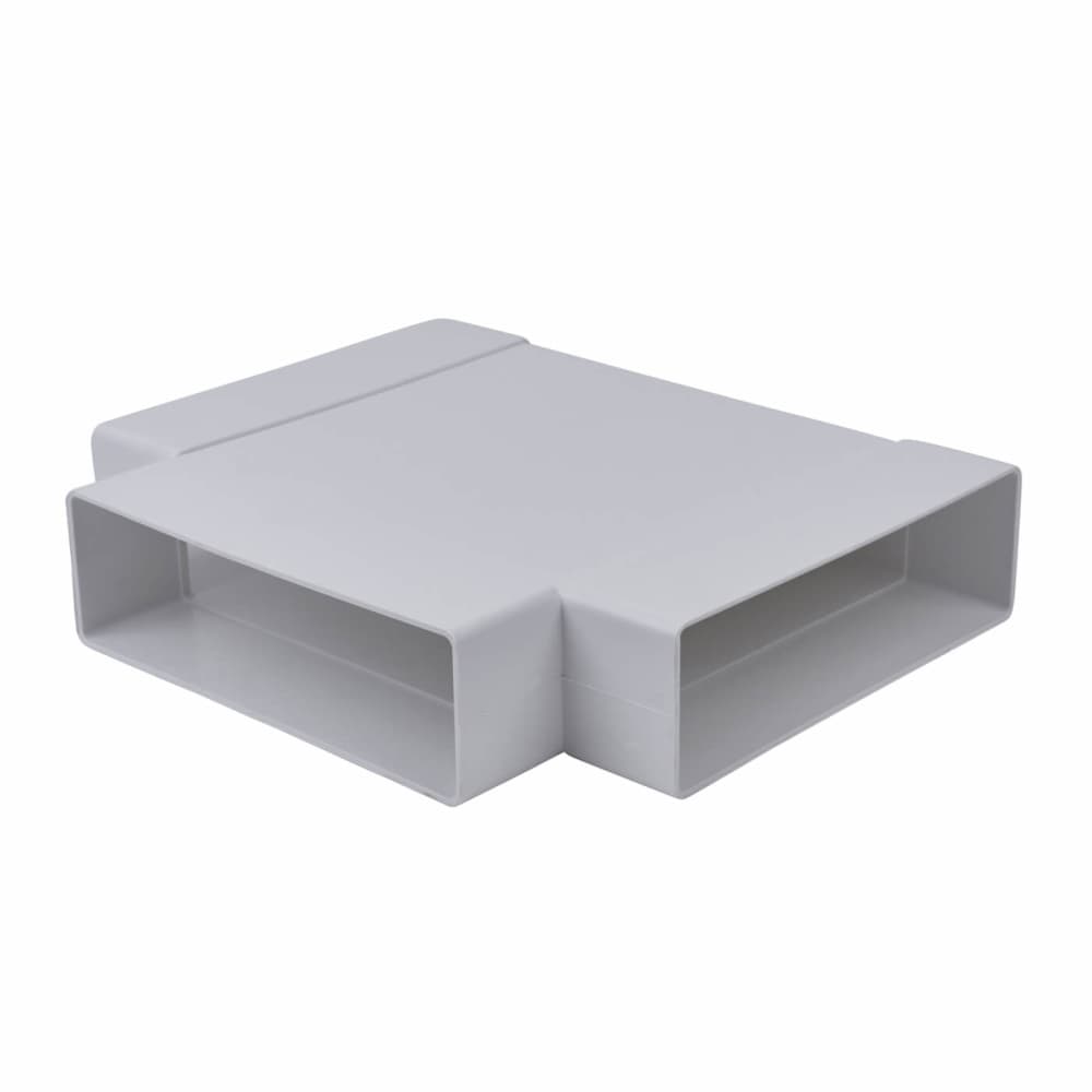 Manrose Insulated Flat Tee - 204 x 60mm - White 