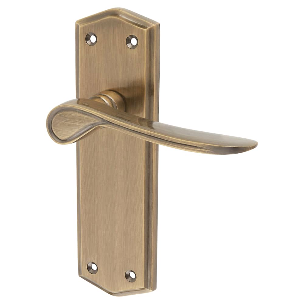 Altro Rome Latch Door Handle - 170 x 50mm - Antique Brass