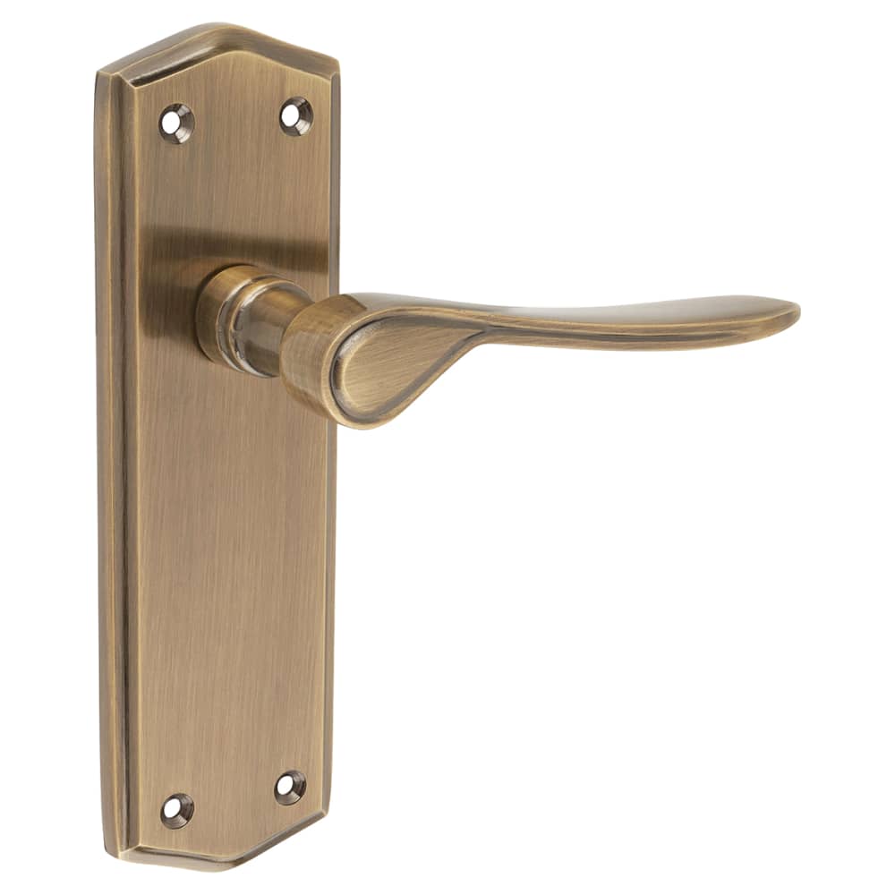 Altro Rome Latch Door Handle - 170 x 50mm - Antique Brass