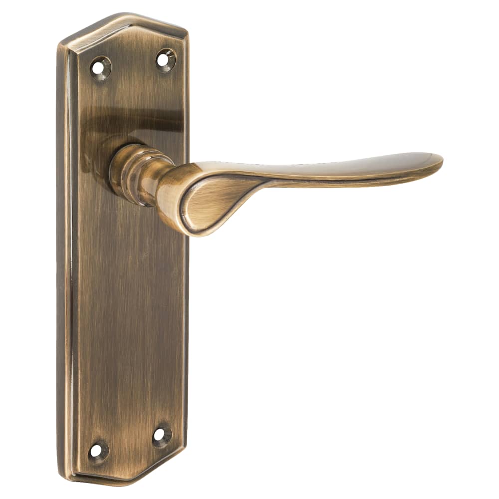 Altro Rome Latch Door Handle - 170 x 50mm - Antique Brass