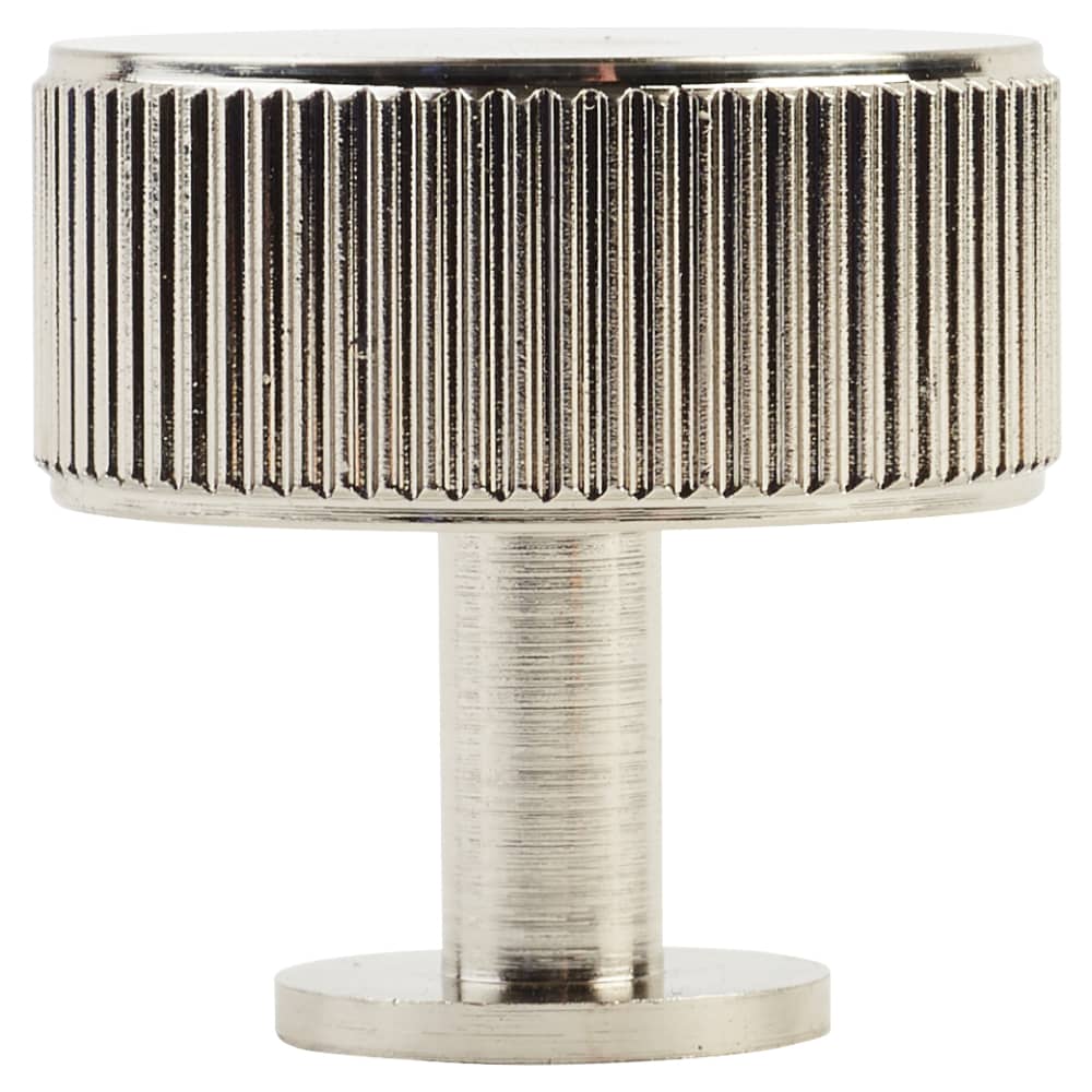 Carlisle Brass Lines Radio Round Cabinet Knob - 35mm Diameter - Satin Nickel