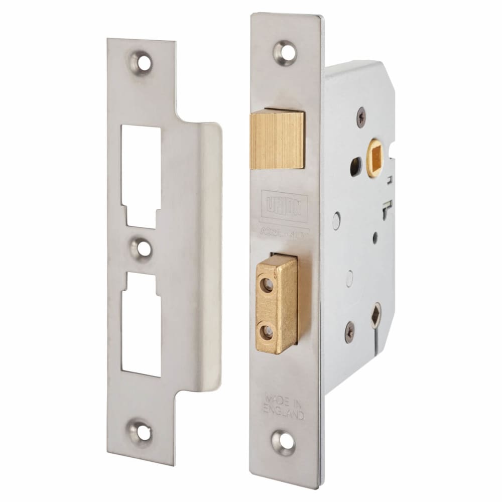 UNION 2226 Bathroom Lock - 77.5mm Case - 57mm Backset - Satin Chrome ...