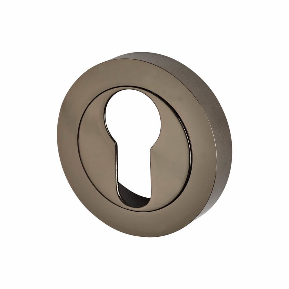 Touchpoint Escutcheon - 50 x 50mm - Euro - Black Nickel