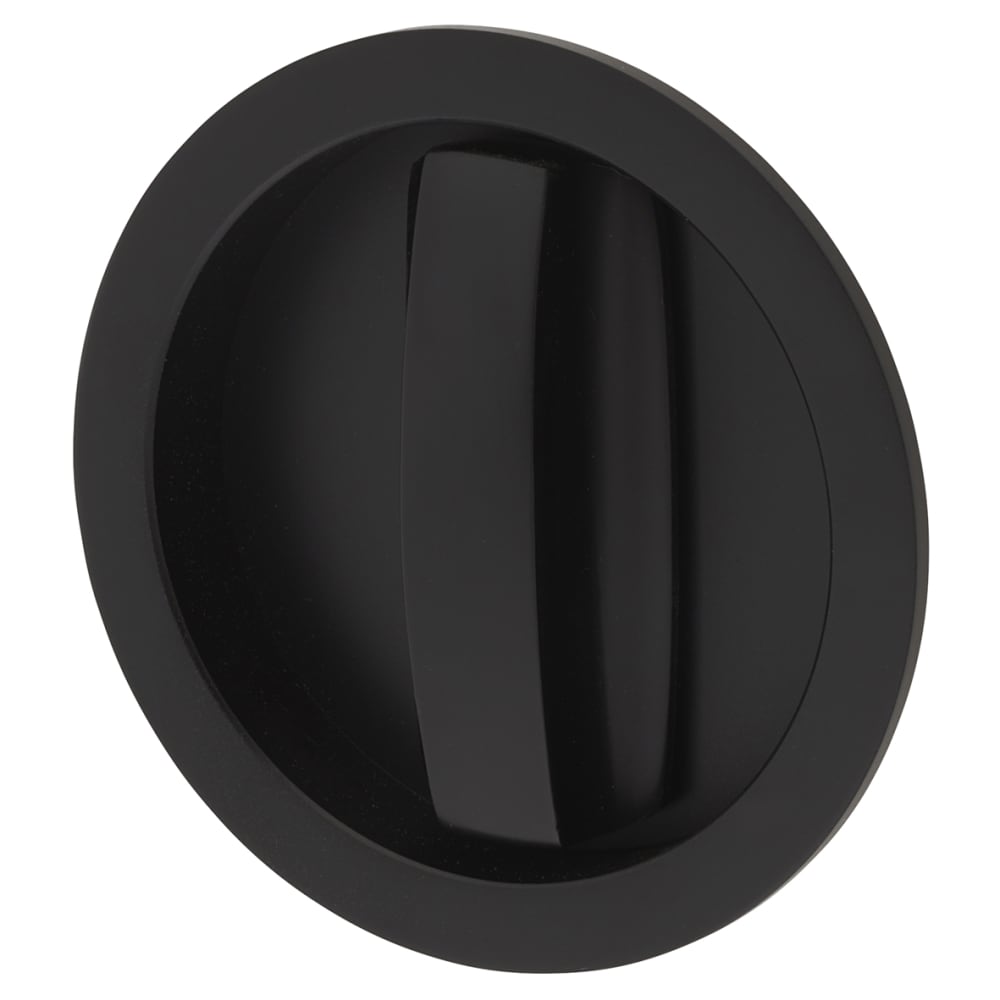 Eclisse Essentials Round Privacy Handle Set with Lock - Matt Black