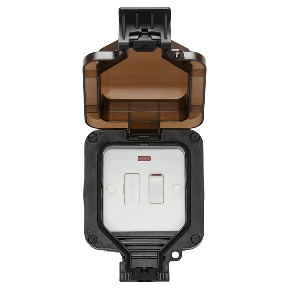 Despatch Spur Knightsbridge 13A IP66 1 Gang Outdoor Weatherproof Switched Fused Spur ...