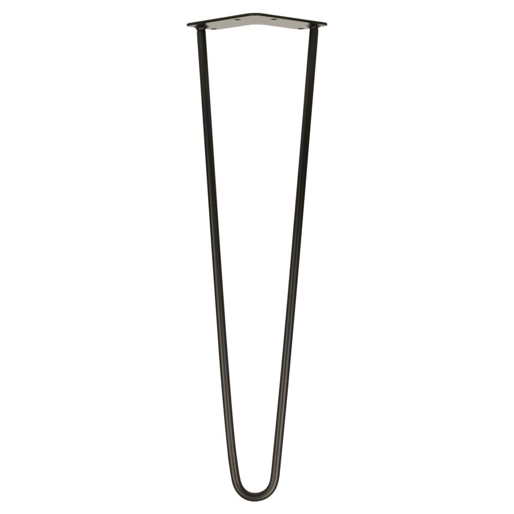 Altro Hairpin Leg - 2 Pin - 500mm Height - Black - Pair
