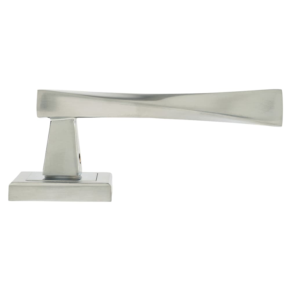 Altro Spirit Door Handle on Square Rose - Satin Chrome