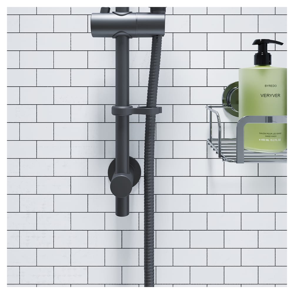 Croydex Presion Shower Hose - 1.75m - Matt Black