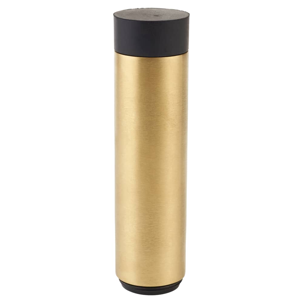 Altro Cylinder Pattern Projection Door Stop - 70mm Projection - PVD Satin Brass