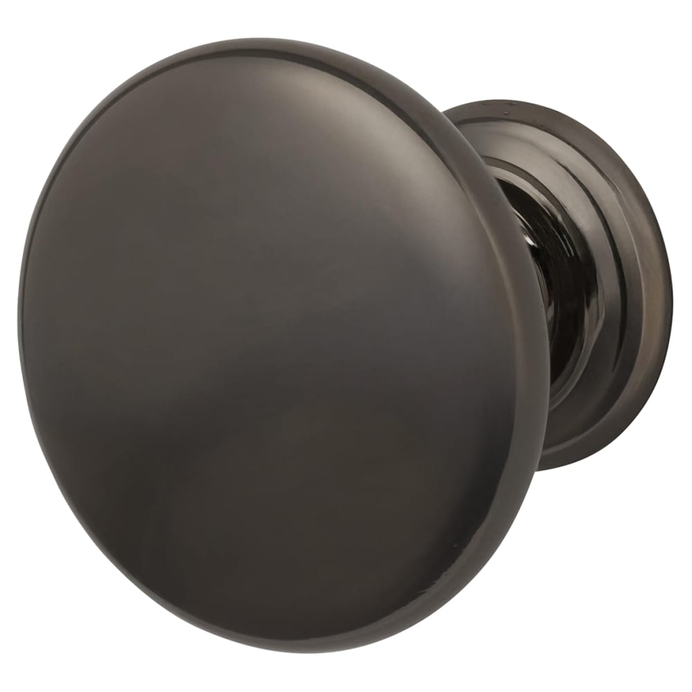 Crofts & Assinder Monmouth Round Cabinet Knob - 32mm Diameter - Black Nickel