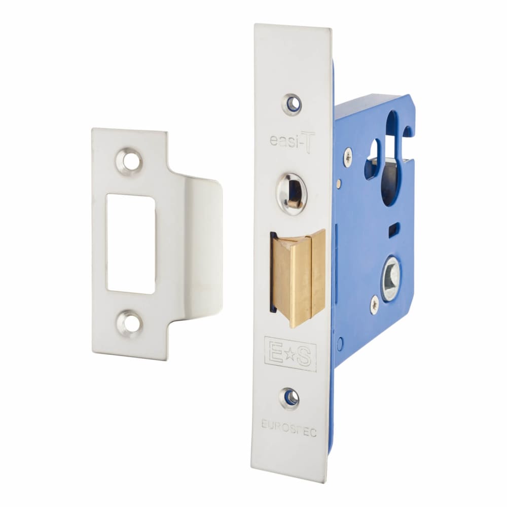 Hampstead Architectural DIN Mortice Nightlatch - 76mm Case - 57mm Backset - Polished Stainless