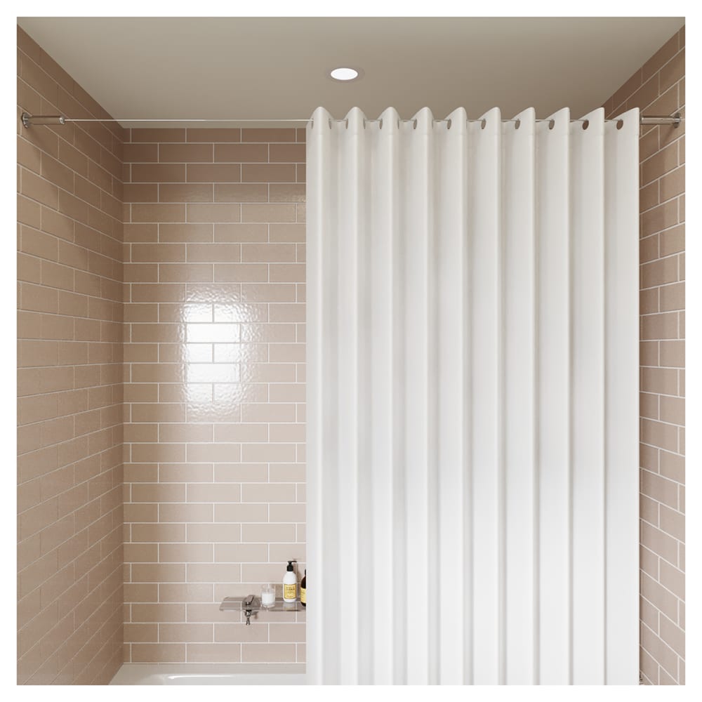 Croydex Shower Rail - Wireline - 3000mm Length - Polished Chrome