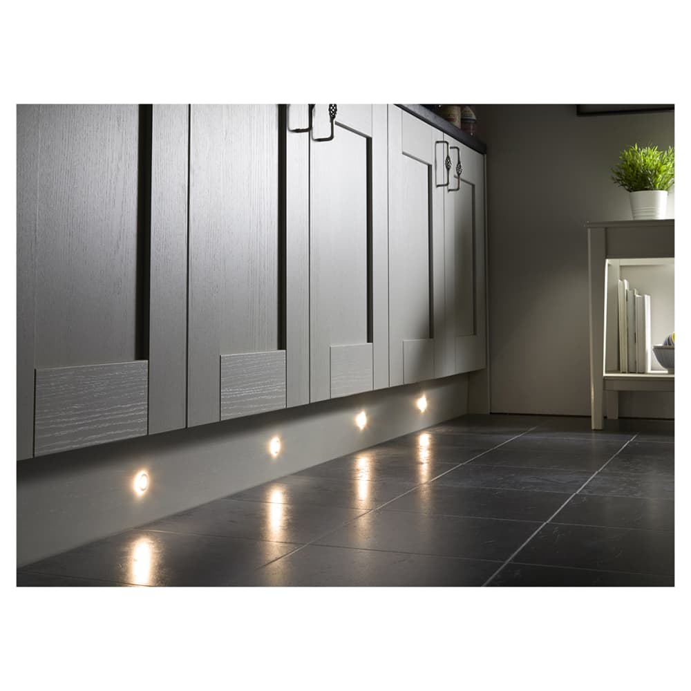 Sensio Halo 0.5W LED Round Plinth Light with Driver - 3000K/4000K/5000K CCT - Pack of 4