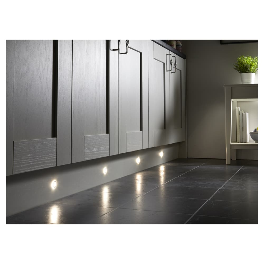 Sensio Halo 0.5W LED Round Plinth Light with Driver - 3000K/4000K/5000K CCT - Pack of 4