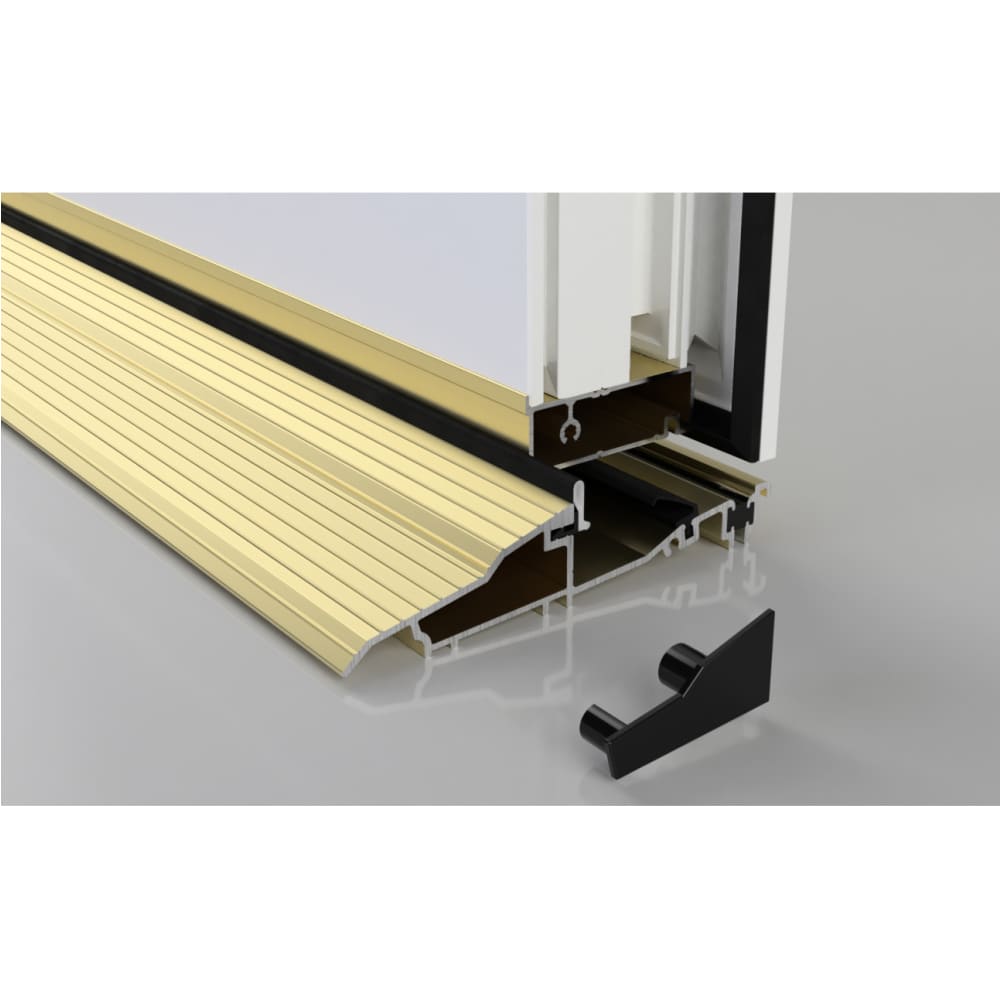 Stormguard Proline Inward Threshold - 2000mm Length - Inward Opening Doors - Gold 