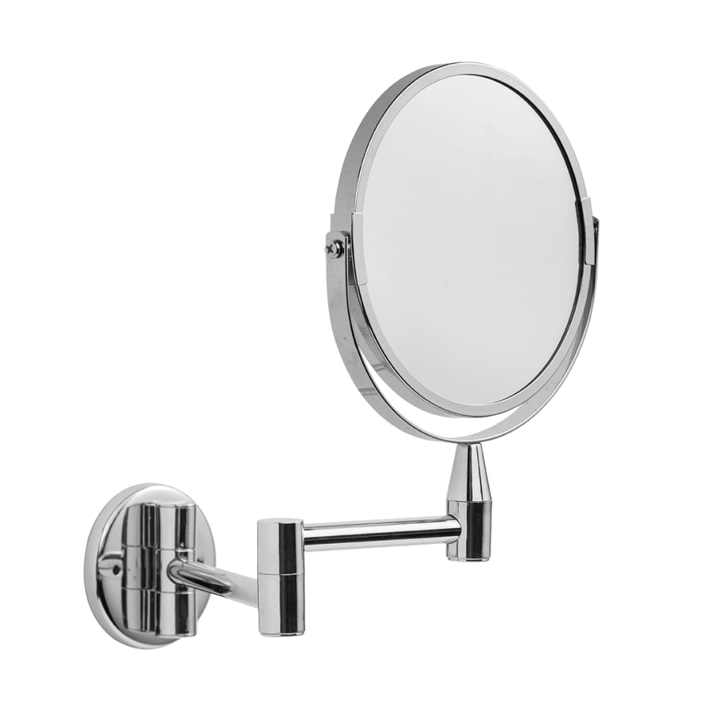 Croydex Britannia 2x Magnifying Bathroom Mirror with Extendable Arm - 258 x 290 x 30mm - Chrome