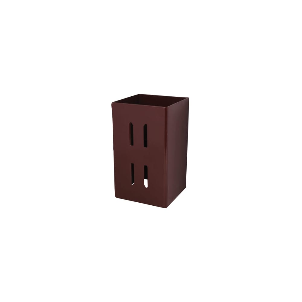 Powapost Fence Post Extender - 175 x 100 x 100mm - Brown Powder Coated