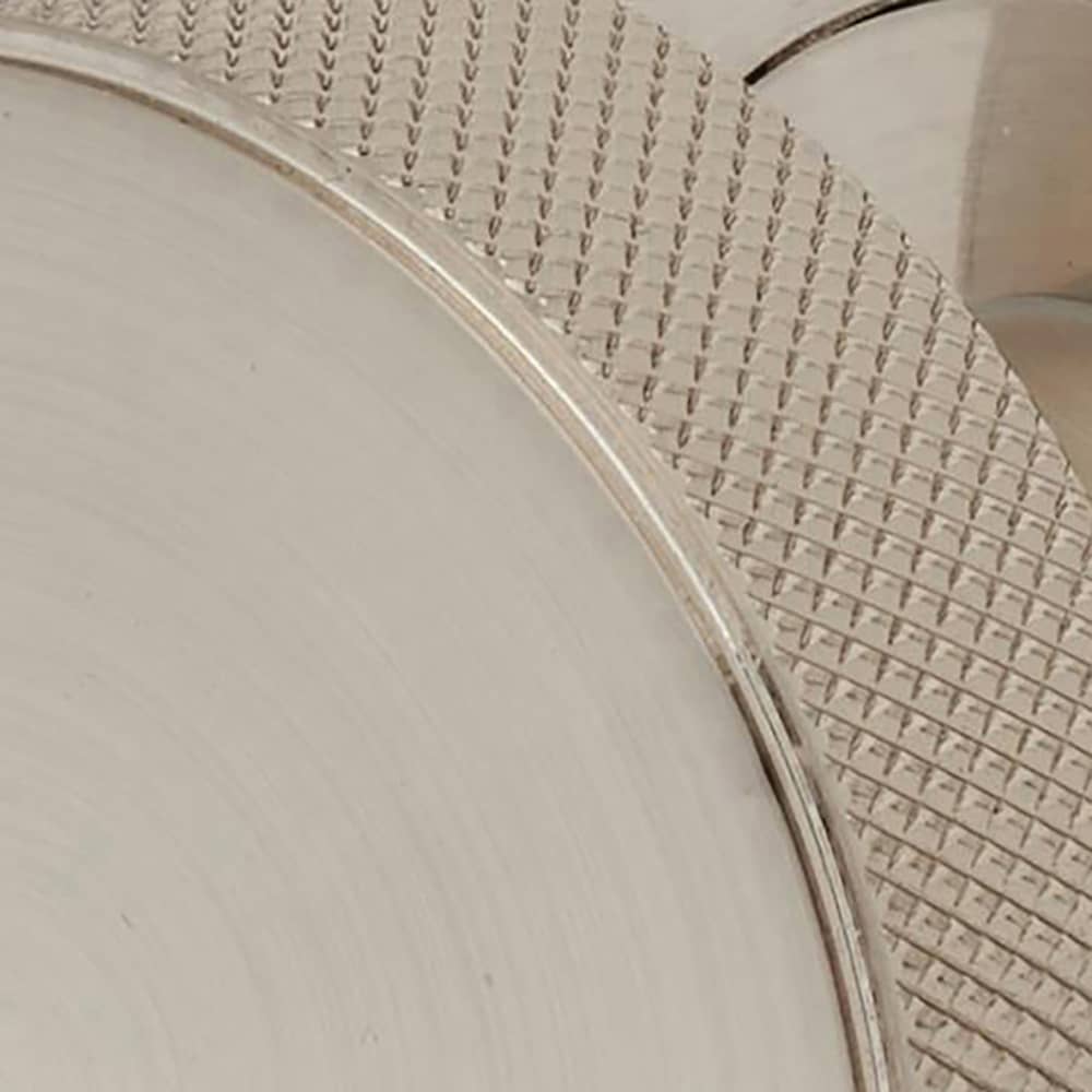 Altro Knurled Mortice Door Knob - 52mm Rose Diameter - Satin Nickel