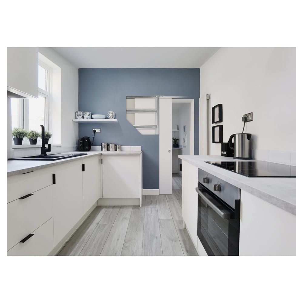 ECLISSE Syntesis Single Pocket Door Kit - 125mm Finished Wall Thickness - 762 x 198 Door Size