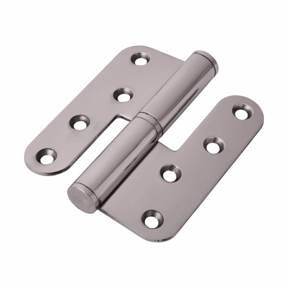 European Style Lift Off Butt Door Hinge - 100 x 89 x 3mm - Right Hand - Pol Stainless Steel - Pair