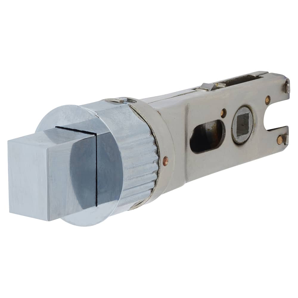 Quick Latch Tubular Bathroom Deadbolt - 71mm Case - 57mm Backset - Round - Polished Chrome
