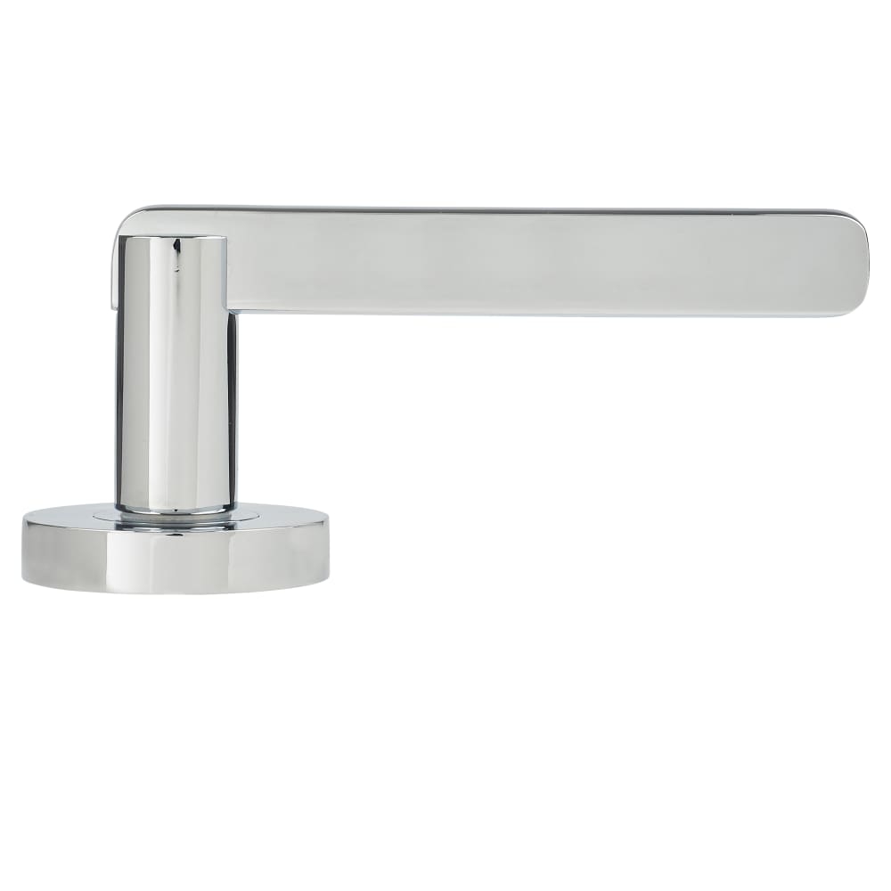 Jigtech Condor Door Handle on Rose - Polished Chrome