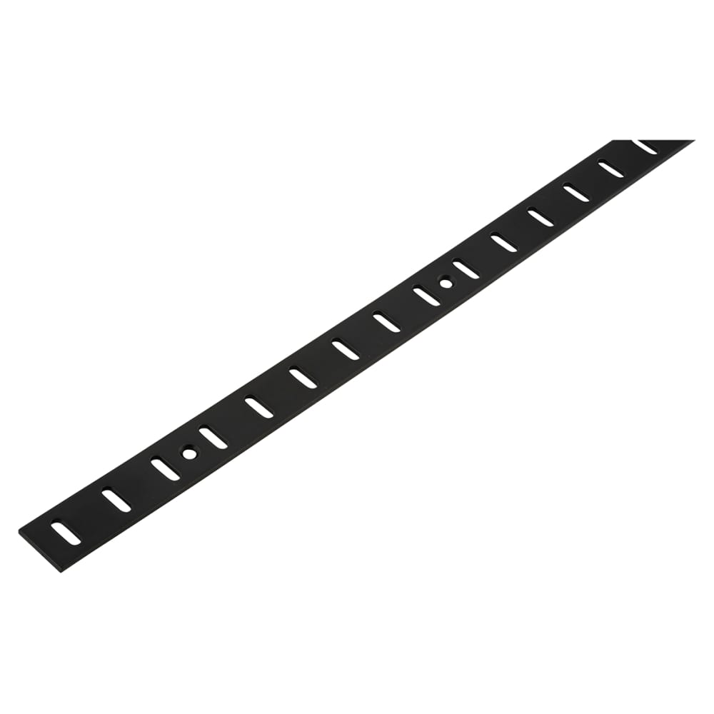 Altro Flat Bookcase Strip - 1829 x 19mm - Black Powder Coated