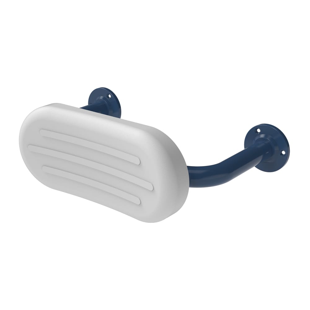 Nymas Steel Back Rest Rail And Pad - 485 x 35 x 300mm - Dark Blue