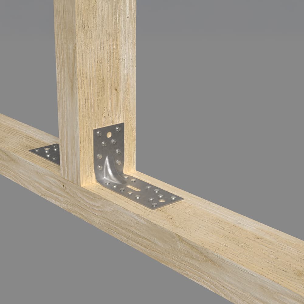 Simpson Strong Tie Large Reinforced Angle Bracket - 150 x 150 x 65mm
