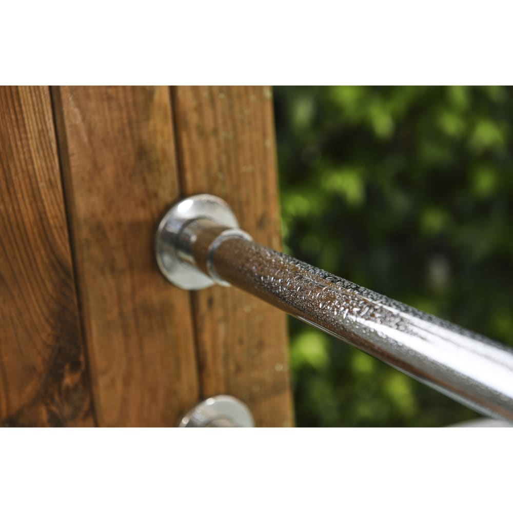 Rothley 25mm Round Stainless Steel Hanging Rail Tube - 1219mm Length - Polished Stainless Steel