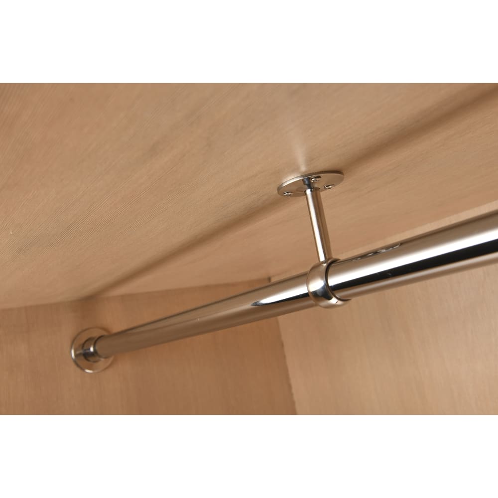 Rothley 25mm Round Stainless Steel Hanging Rail Tube - 1219mm Length - Polished Stainless Steel
