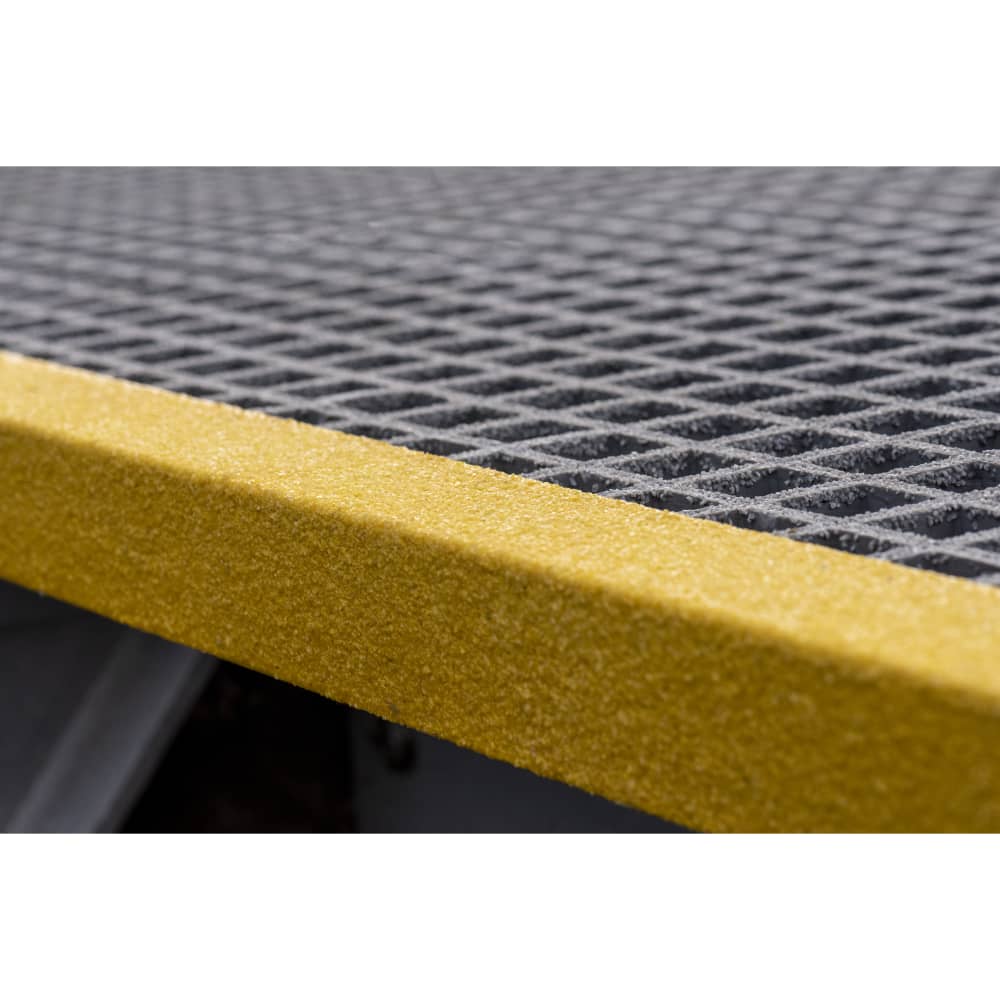 Blue Diamond Heavy Duty Anti Slip Stair Nosing Strip - 1500 x 55 x 55mm - Yellow