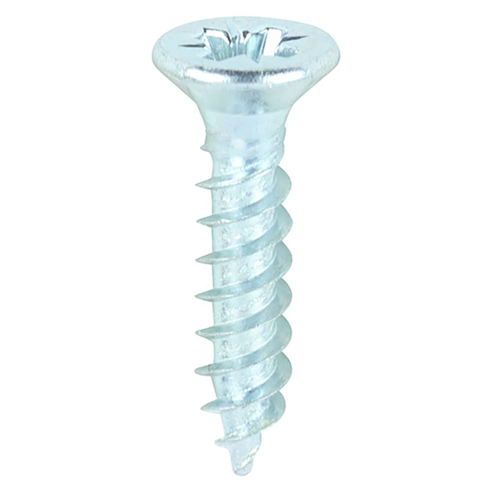 TIMCO Twin Threaded Pozi Countersunk Wood Screws - 8 x 3/4" - Zinc Plated - Pack of 200
