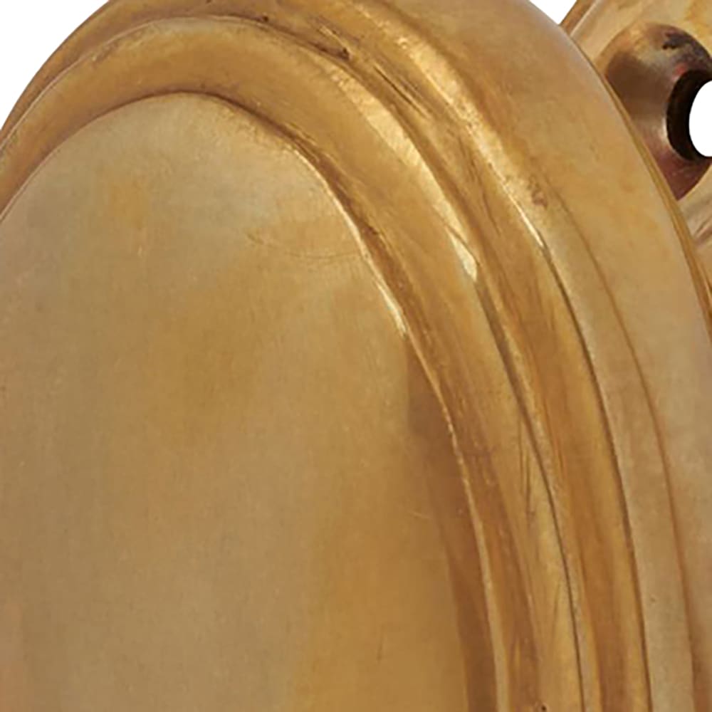 Hampstead Georgian Oval Mortice/Rim Door Knob - 60mm Rose Diameter - Aged Brass