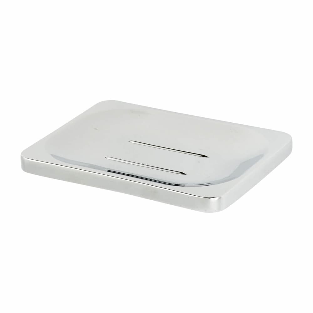 Croydex Sutton Soap Dish - 24 x 100 x 80mm - Polished Chrome