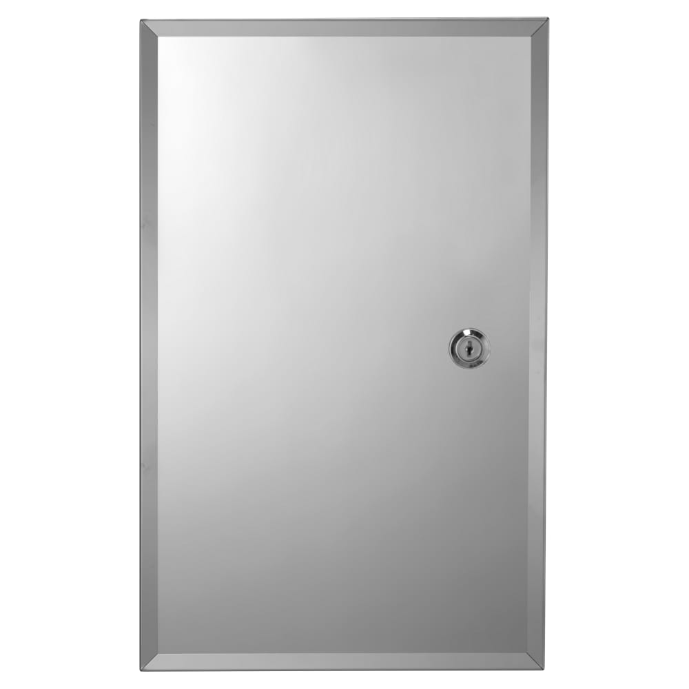 Croydex Trent Lockable Medicine Cabinet 400 x 250 x 130mm Stainless Steel