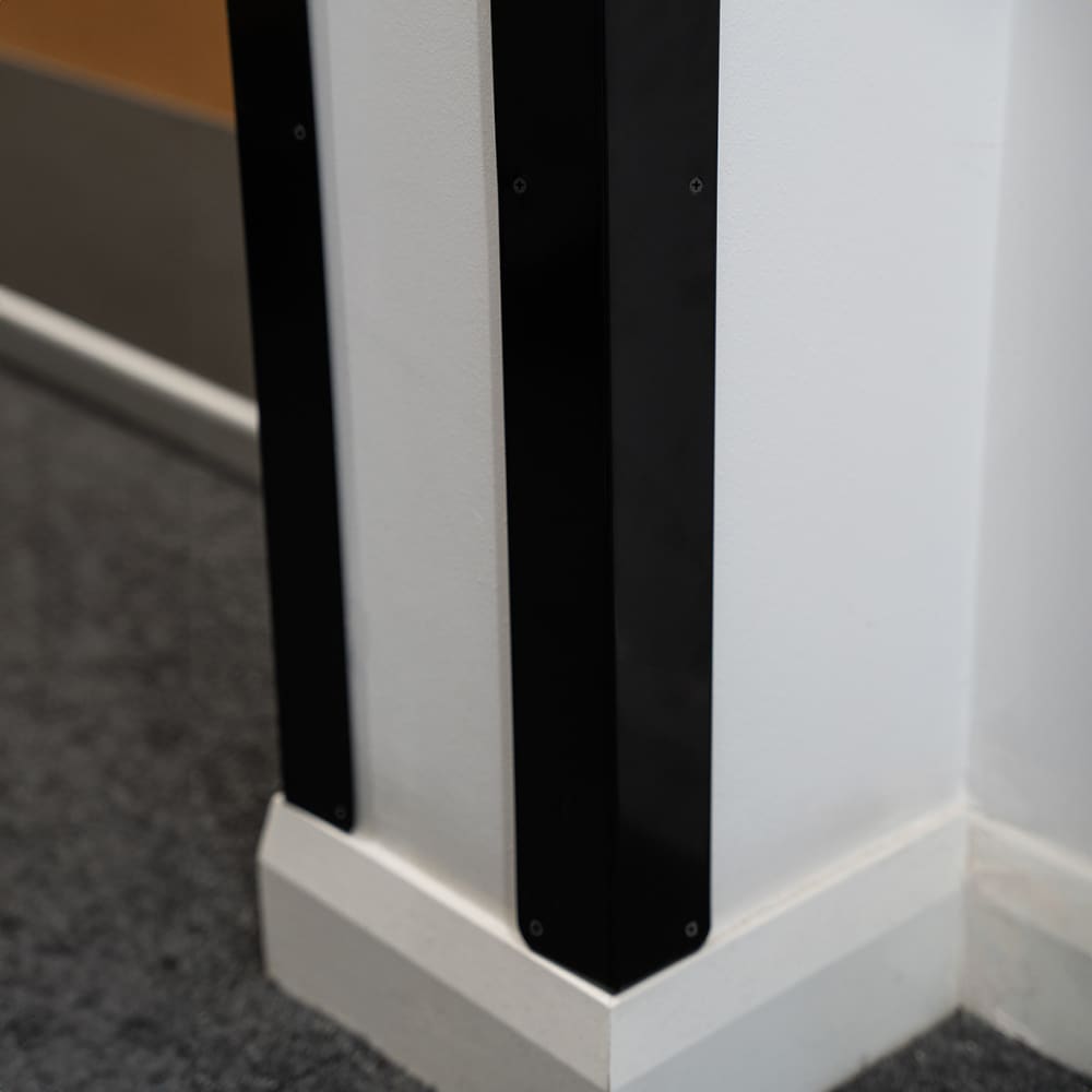2400mm 430 Stainless Steel Angle - Equal Sided - 50 x 50 x 0.9mm - Matt Black