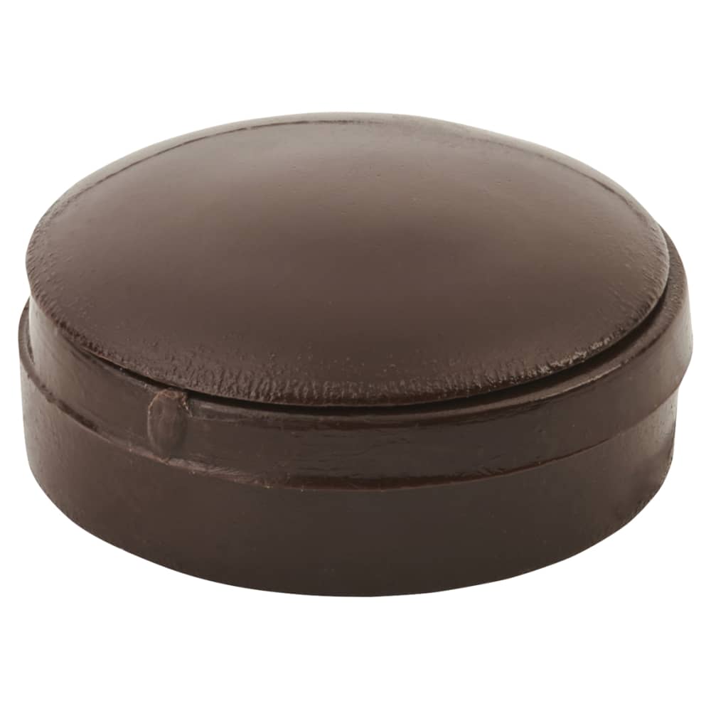 TIMCO Hinged Screw Cup and Cover - 13mm Diameter - Brown - Pack of 100