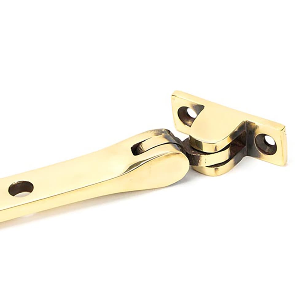 From The Anvil Brompton Knurled Casement Window Stay - 10"/250mm Length - Aged Brass