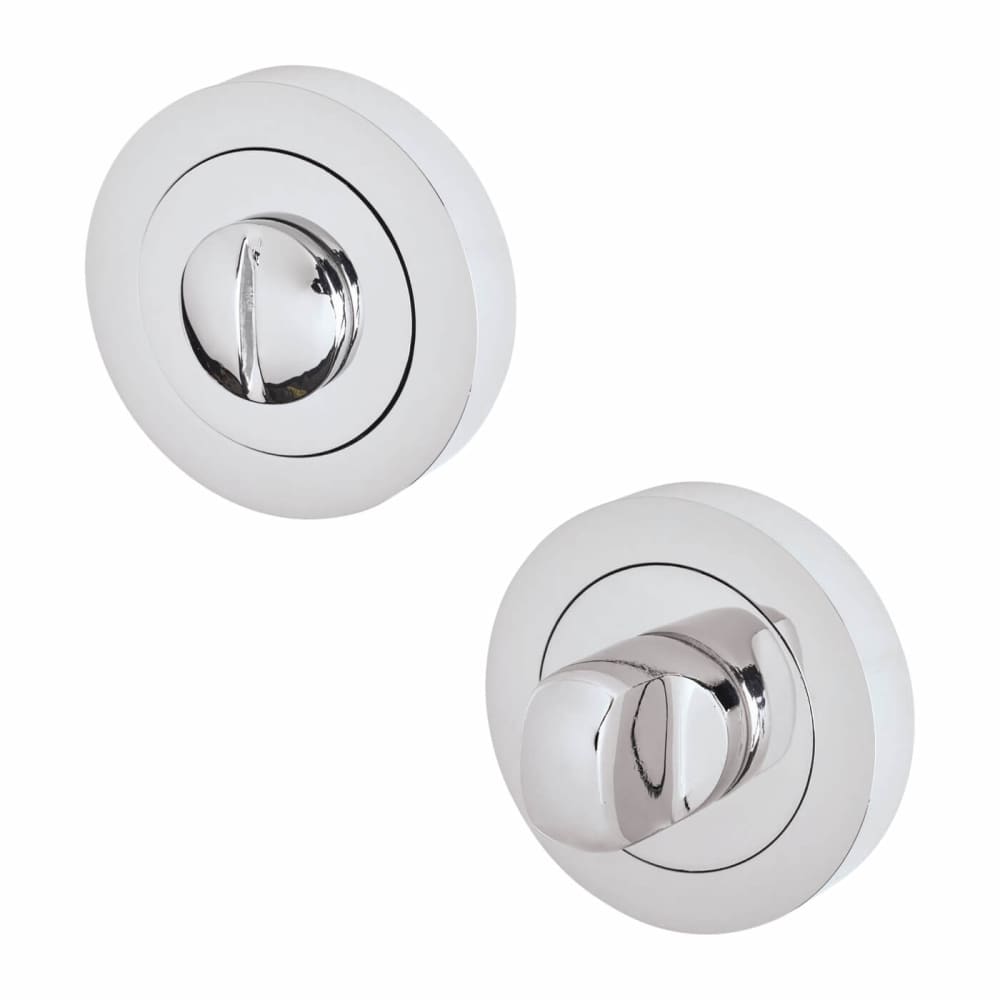Touchpoint Sophia Bathroom Lock Door Handle on Rose Kit - Polished Chrome
