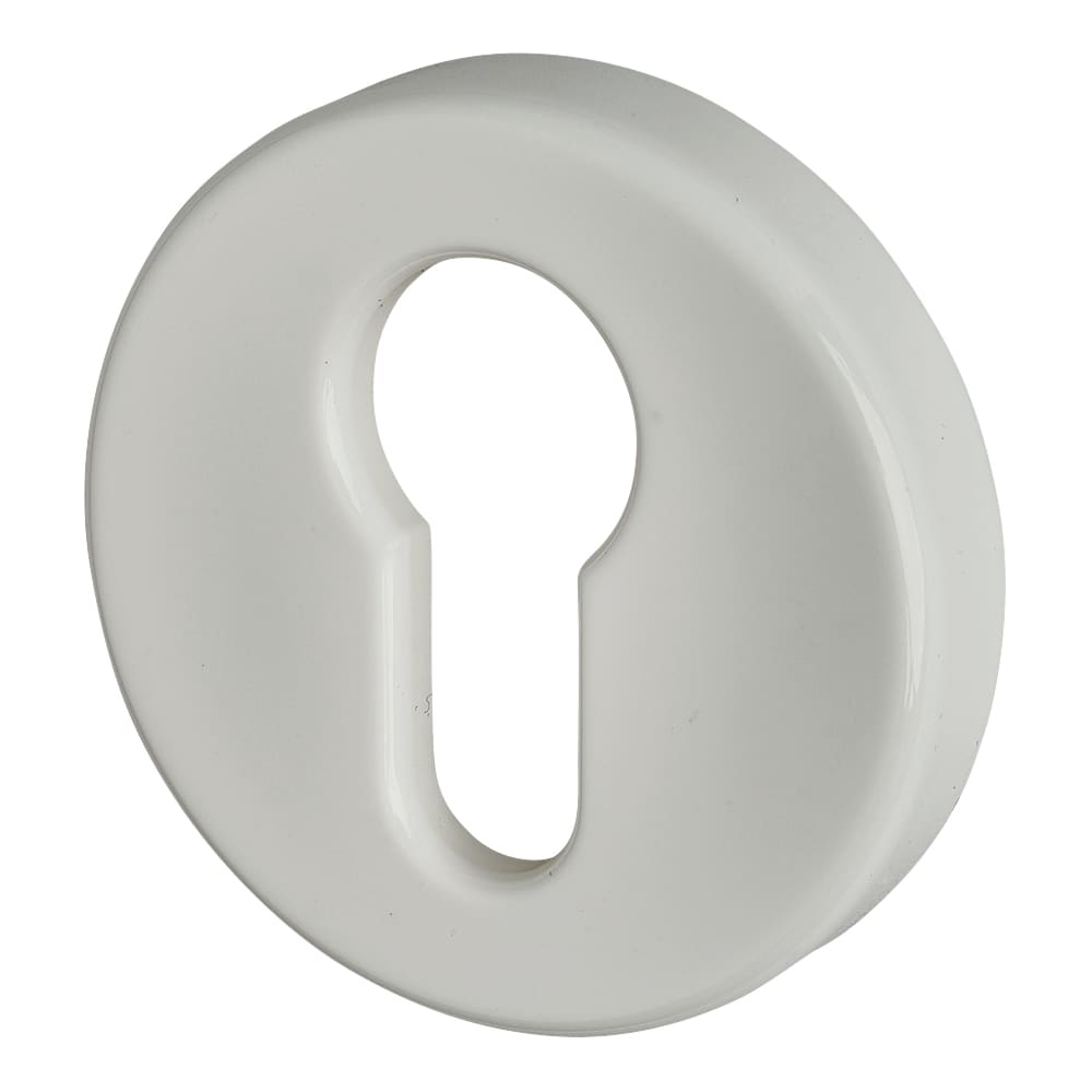 Hoppe AR600/27 Nylon Escutcheon - 52 x 9mm - Euro - Diamond White - Pair