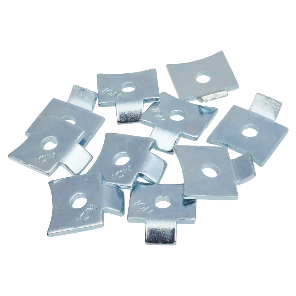 Altro Standard Flat Bookcase Clip - Bright Zinc Plated - Pack of 10