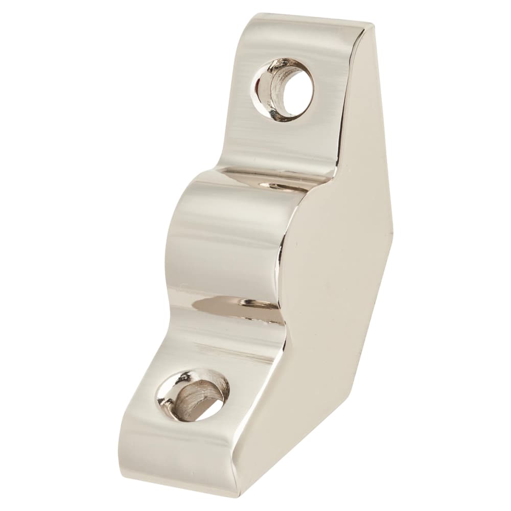 Altro Lines Stair Rod with Plain Finials - 900mm Length - Polished Nickel