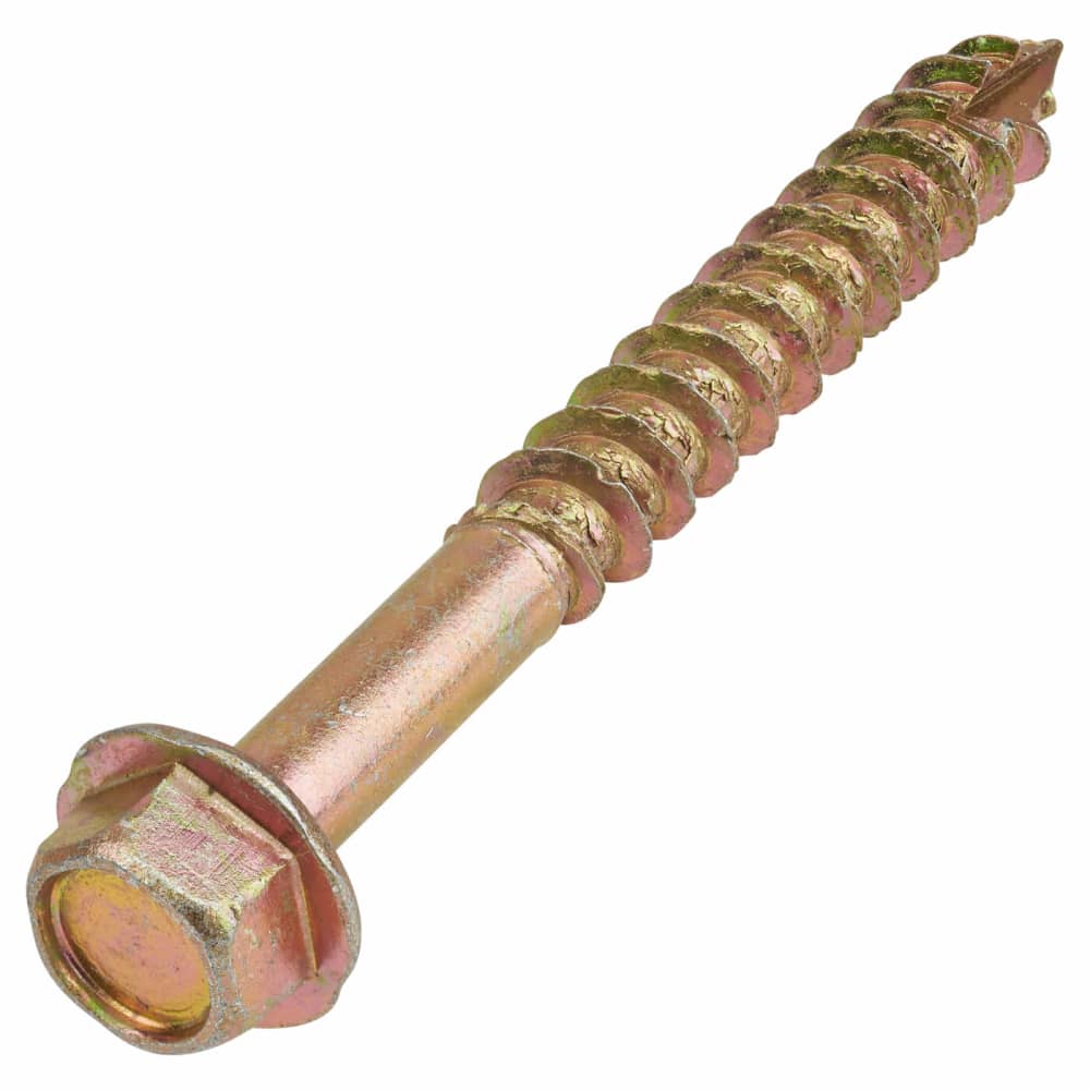 TIMCO Advanced Coach Screw - 12 x 80mm - Yellow Zinc - Pack of 25