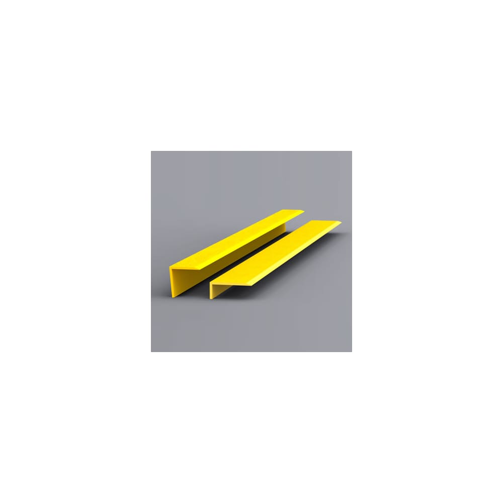 EdgeGrip Heavy Duty Anti Slip Stair Nosing Strip - 1500 x 70 x 30mm - Yellow