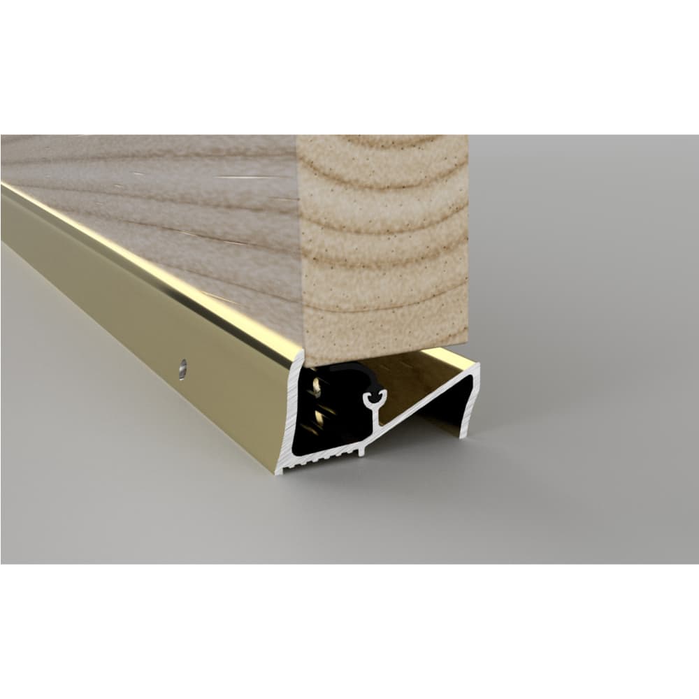 Stormguard Lowline Threshold - 838mm Length - Inward Opening Doors - Gold Anodised